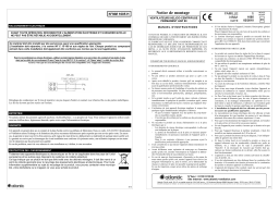 Atlantic AGP 80 Guide d'installation