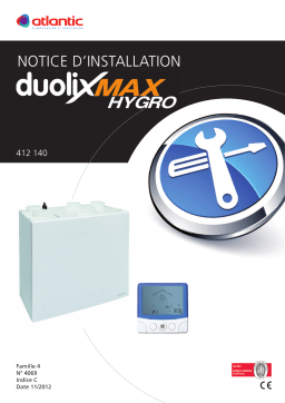 Atlantic DUOLIX MAX HYGRO Guide d'installation