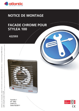 Atlantic Face Chrome STYLEA 100 Guide d'installation