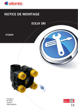 Atlantic KIT EOLIX SRI Guide d'installation