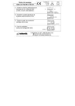 Atlantic ME100 120 Guide d'installation