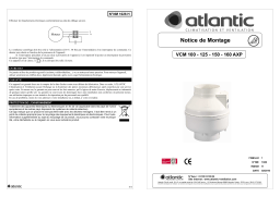 Atlantic VCM 100 125 160 AXP Guide d'installation