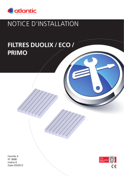 Atlantic filtres DUOCOSY - DUOCOSY HR ECO Guide d'installation