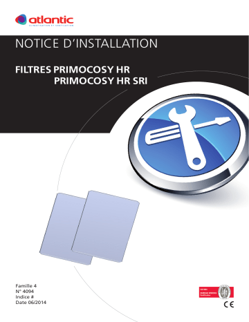 Installation manuel | Atlantic filtres PRIMOCOSY Guide d'installation | Fixfr