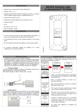 Atlantic pass c cozytouch interface radio IO Homecontrol Manuel du propriétaire