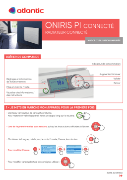 Atlantic ONIRIS Manuel du propriétaire