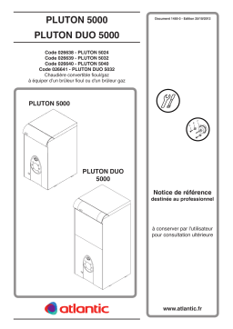 Atlantic PLUTON 5000 Manuel du propriétaire