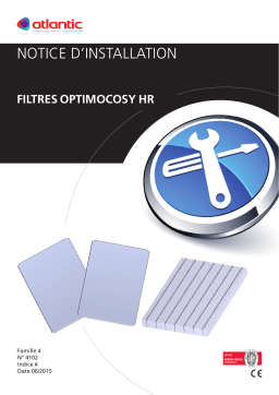 Atlantic Filtre Optimocosy HR Guide d'installation