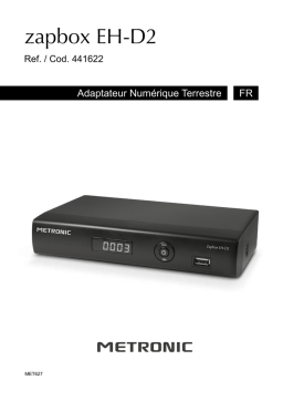 Metronic TNTEH-D2 USB PVR Adaptateur TNT Manuel utilisateur