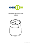 High One HO-SRB1 blanche 0,8L Fait maison Manuel utilisateur