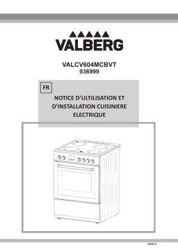 Valberg VAL CV 60 4MC BVT CUISINIÈRES Manuel utilisateur