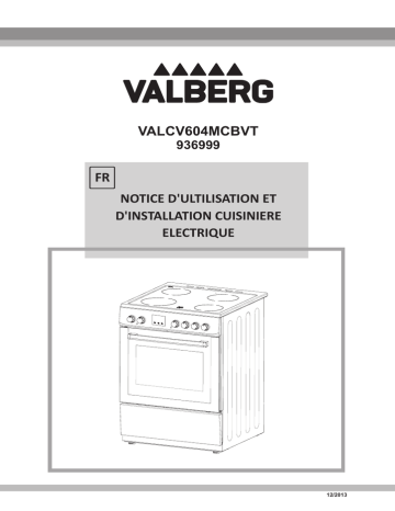 Manuel du propriétaire | Valberg VAL CV 60 4MC BVT CUISINIÈRES Manuel utilisateur | Fixfr