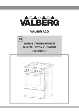 Valberg VAL V66 MA3D CUISINIÈRES Manuel utilisateur