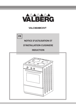 Valberg VAL CI 60 4 MC XVT CUISINIÈRES Manuel utilisateur