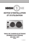 High One HIG DE 2 XET Domino Manuel utilisateur