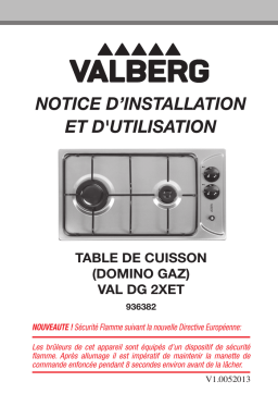 Valberg VAL DG 2 XET Domino Manuel utilisateur