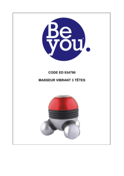 BE YOU MV1 VIBRANT 3 têtes BA105 Confort - Bien-être Manuel utilisateur