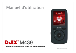 D-JIX MP4 WOM FM 1.8" Blanc Gri Baladeur MP3 - MP4 Manuel utilisateur