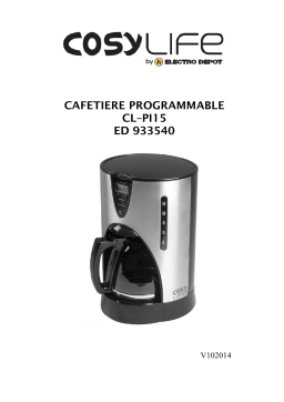 COSYLIFE CL-PI15 inox 1,5L Cafetière filtre Manuel utilisateur