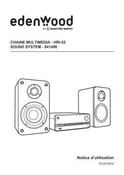 EDENWOOD HRI-52 Chaîne Hi-Fi Manuel utilisateur