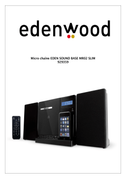 EDENWOOD SOUND BASE MR02 SL Chaîne Hi-Fi Manuel utilisateur