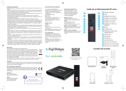 FUJI ONKYO Adaptateur Box Android V2 Clé USB TV Manuel utilisateur