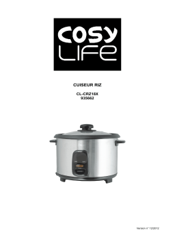 COSYLIFE CL-CRZ18X inox 1, Cuiseur vapeur - Cuiseur riz Manuel utilisateur