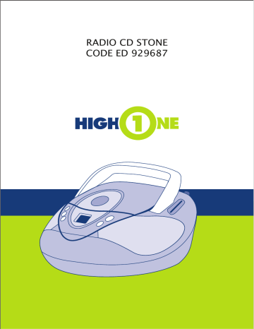 Manuel du propriétaire | High One CD STONE Enceinte portable Manuel utilisateur | Fixfr