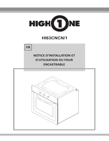 Manuel du propriétaire | High One HI 63 CNC B Four encastrable Manuel utilisateur | Fixfr
