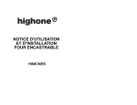 High One HI60CNE B Blanc Four encastrable Manuel utilisateur