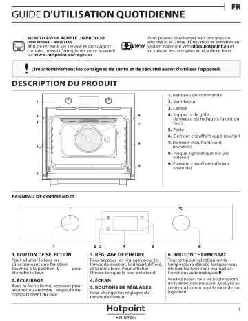 Manuel du propriétaire | Hotpoint FA2 544 JC IX HA Four encastrable Manuel utilisateur | Fixfr