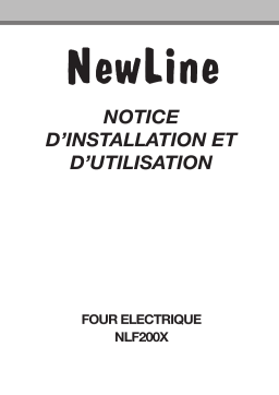 NEW LINE NLF 200 X Four encastrable Manuel utilisateur