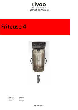 Livoo INOX 4L Friteuse Manuel utilisateur