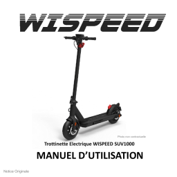 WISPEED TROTTINETTE SUV 1000 NOIRE Hoverboard Manuel utilisateur