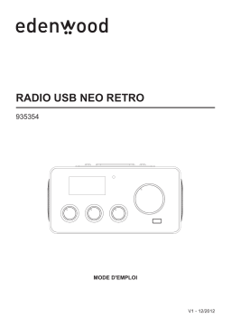 EDENWOOD NEO RETRO USB Black Radio Manuel utilisateur