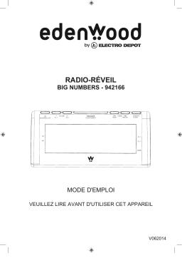 EDENWOOD BIG NUMBERS 2 Radio-réveil Manuel utilisateur