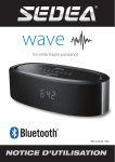 SEDEA MINI WAVE BLUETOOTH Radio-r&eacute;veil Manuel utilisateur