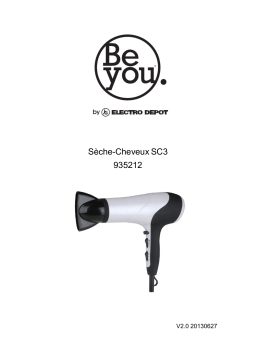 BE YOU S-Cheveu SC3 Sèche-cheveux Manuel utilisateur