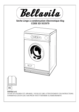 Bellavita SL 6 CE CSA Sèche-linge condensation Manuel utilisateur