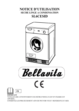 Bellavita SL 6 CE SID Sèche-linge condensation Manuel utilisateur