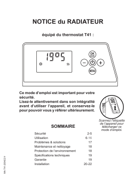 Carrera ALUMINIUM SMART 1000W CHAUFFAGES Manuel utilisateur