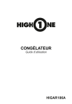 High One HIG AR 186 A CONG&Eacute;LATEURS Manuel utilisateur