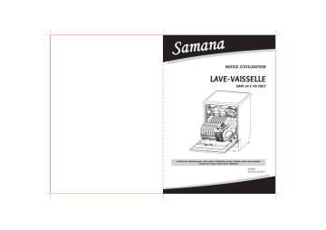 Manuel du propriétaire | Samana SAM 14C45 ISCC LAVE-VAISSELLE Manuel utilisateur | Fixfr