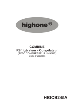 High One Réf 1M HIG CB 245 A RÉFRIGÉRATEURS Manuel utilisateur