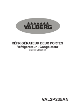 Valberg Réf 2P VAL 2P 235 AN RÉFRIGÉRATEURS Manuel utilisateur