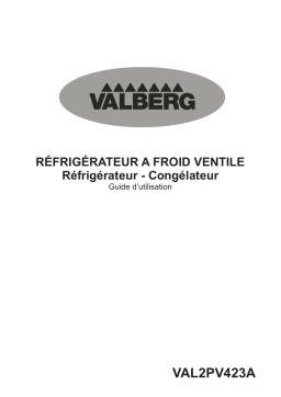 Valberg VAL 2PV 423 A RÉFRIGÉRATEURS Manuel utilisateur