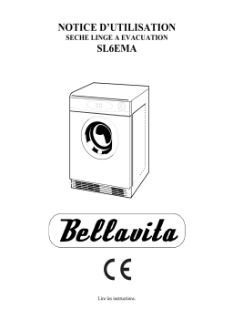 Bellavita SL 6 EMA SÈCHE-LINGE Manuel utilisateur