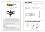 ELECTRO D&Eacute;P&Ocirc;T Support mural D&eacute;port&eacute; N&deg;7 TV de 107 &agrave; 1 SUPPORTS TV Manuel utilisateur