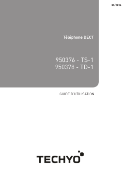 TECHYO TD 1 NR FR TÉLÉPHONES FIXES Manuel utilisateur