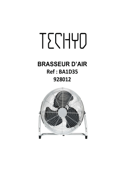 TECHYO BA1D35 BRASSEUR D'AIR VENTILATEURS Manuel utilisateur